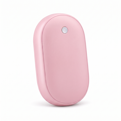 Pocket hand warmer in Pink on a white background